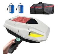 Remote Control Bait Boat, 600m Range, 4.4LBS Capacity, Dual Battery, Night Lights, 100-Point Positioning, Speed Adjustable for Fishing Bait Release, Trolling, and Net Use