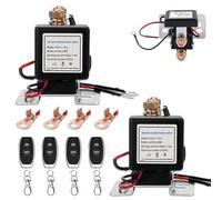 Remote Control Battery Relay Switch Car Starter,Remotes 12V/24V Car Battery Disconnect Switch,Remote Start & Warm-Up/Cool-Down,Anti-Theft & Easy Install,Rvs,And Classic Auto