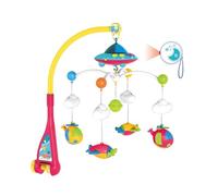 Remote Control Bed Toy, Baby Crib Toy, Musical Lights Projector, Soothing Light Show, Soft Music, Crib Decoration for Babies Bedroom, 19.69x18.9 Inch