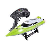 Remote Control Boat 2.4GHz 4CH 22mph Remote Control Boat for Kids and Adults Electric RC Boat 180 Degree Auto Flip Recovery Built-in Water Cooling System Kids Boat Toy Waterproof Protection (Green)