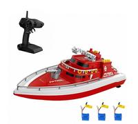 Remote Control Boat 2.4GHz Remote Control Ship Toy for Adults Boys with Low Battery Reminder Over Distance Reminder Automatic Capsizing and 3 Battery