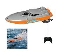 Remote Control Boat, Auto Reverse 2.4 GHz Double Waterproof Racing Speedboat Toy for Kids 8-12 Adults, Gift for Boy Girl Lake & Pool