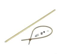 Remote Control Boat Drive Shaft System, 4Mm Flexible Cable 350Mm, With Stainless Steel Bullethead Prop Nut Drive Dog Components, Propeller Nut Kit(350mm-CW)