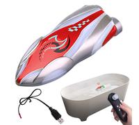 Remote Control Boat, Fast Speed Racing Boat, 3.07x1.06x0.83 Inches Rechargeable Battery, Self-Righting Design, LED Light Feature, Long Play Time, Ideal for Outdoor Fun, Kids and Adults