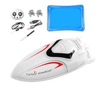 Remote Control Boat For Kids, Remote Control Boat, 2.4GHz Mini Stunt Submarine Toy With Light, Portable Speedboat Toys, For Lakeside, River, Washbasin, Bathtubs(7×3×3cm)