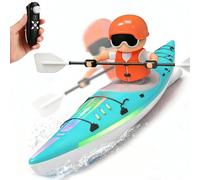 Remote Control Boat, Simulation Kayak with LED Light, RC Boat Never Capsize