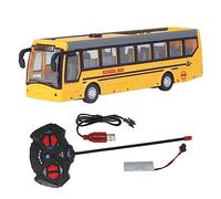 Remote Control Bus, High Simulation All Directions Driving Rechargeable RC School Bus Toy for Kids, with Remote Control and Battery (Yellow)
