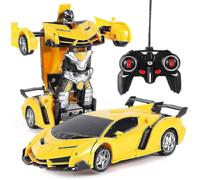 Remote Control Car, 2 In 1 Transformer Robot Car, One Touch Transforming Remote Control Transformers Car Robot
