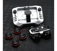 Remote Control Car, Amphibious RC Car for Land & Water, Amphibious RC Cars Toys, 4WD RC Boat, Christmas Birthday Gifts Toys for Ages 8-13, Water Beach Pool Toy (Silvery)