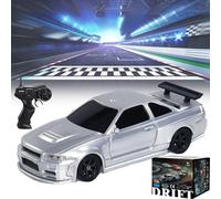 Remote Control Car, Mini Rc Drift Car,1:43 Scale 4WD Proportional RC DriftCar, 2.4GHz Stunt Drifting RC Toys, Hobby Gift for Kids & Adults (White)