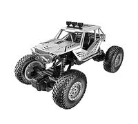 Remote Control Car Off-Road Climbing Toy for Boys Mobile Charging Alloy Model Vehicle with Advanced Control System (White, 14X22X14CM)