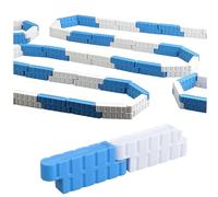 Remote Control Car Raceway Barrier Set of 100 Stable Construction Block Guardrail for Toy Model Vehicle Accessories Race Track Toy Barrier