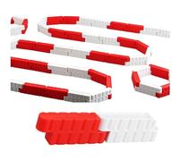 Remote Control Car Raceway Barrier Set of 100 Stable Construction Block Guardrail for Toy Model Vehicle Accessories Car Track Accessories