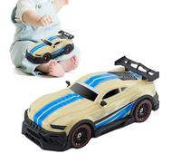 Remote Control Car - RC Cars Toys with LED Lights | 2.4GHz High-Speed Vehicle for Boy Girl, Hand-Eye Coordination Game, Preschool Kids Development Toy for Indoor Outdoor Play, 21x9.4x6.5cm Blue Yellow