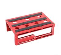 Remote Control Car Repair Workbench for 18 & 110 Scale Models Portable Aluminum Alloy Maintenance Platform for TRAXXAS Axial (Red)