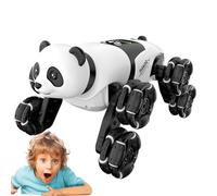 Remote Control Car Stunts for | RC Robot Vehicle with Light, Panda Robot Interactive Racing for Teens, Youth and Student Friends Gift
