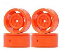 Remote Control Car Tire Compatible With Tamiya CC01 For SCX10 TF2 D110 F350 VS4-10 1/10 RC Crawler Car Parts 4Pcs Plastic 1.9" Beadlock Wheel Rim 12mm Hex(Red)