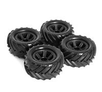 Remote Control Car Tire Compatible With TRAXXAS For E-Revo For MJX 16207 16208 For SCY 16101 For HBX 1/16 RC Car Part 4pcs 90mm Monster Truck Tires Wheel 12mm Hex