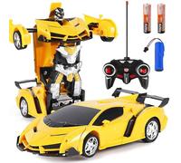 Remote Control Car Toys, Kids RC Cars, One Button Transformation, 360° Rotating Drifting, 2.4Ghz, Transform Robot RC Car with LED Light, Gift for Kids Age 4 5 6 Years Old Boys and Girls