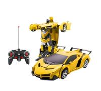 Remote Control Car Transform Robot Car, One Click Deformation, 2.4Ghz Anti-Jamming, 360 Degree Rotation Drift, Christmas Birthday Gift Toys for 3,4,5,6,7,8 Years Old Boys Girls (C)