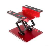 Remote Control Car Workbench for Repairing RC Vehicles with Adjustable Height and Measurement Scale Supporting Multiple Scale Models from 18 to 124 (red)