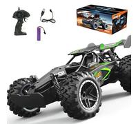 Remote Control Cars, 2.4GHz High-Speed RC Car for Kids, RC Cars for boys age 8-12, Road Racer with Shock Absorption, Speed RC Monster Trucks for Boys Toys, 2WD Toy Car for Kids Boys Girls (Green)