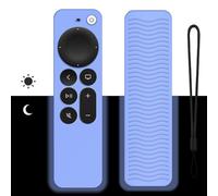 Remote Control Case Compatible with Apple TV 4K Siri Remote 3rd Gen (2022) / 2nd Gen (2021), Non-Slip Silicone Protective Case, Glow in the Dark, Remote Control Case for TV Accessories