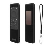 Remote Control Case Cover Compatible for Samsung BN59-0143A, TV Remote Control Silicone Dustproof Waterproof Sleeve Skin Holder Replacement with Lanyard(Case Only) (Black)