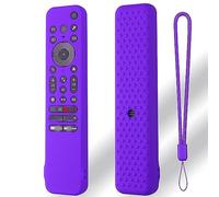 Remote Control Case Cover Compatible for Sony RMF-TX810U/RMF-TX811U/RMF-TX910U, Protective TV Remote Control Cover Shockproof Silicone Sleeve Replacement Case Lanyard(Case Only) (Purple)
