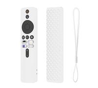 Remote Control Case Cover Compatible for Xiaomi Mi TV Box S 2nd Gen, Protective TV Remote Control Cover Shockproof Silicone Sleeve Replacement Case (White)