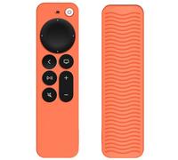 Remote Control Case for Apple TV 4K Siri Remote 3rd Gen (2022) / 2nd Gen (2021) Case - Silicone Case for TV Accessories (Orange Not Glow)