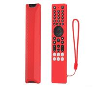 Remote Control Case for TCL RC833A in Silicone, Enhanced Grip and Convenient to Hang with Lanyard (Red)