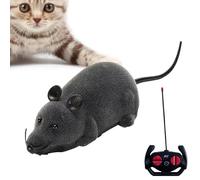 Remote Control Cat Mouse - RC Electronic Flocking Mouse Toy, Realistic Interactive Toys for RC Animals, Battery Powered Cat Play Toy | Electronic Flocking For