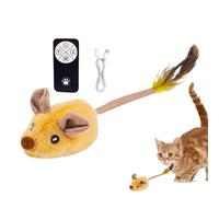 Remote Control Cat Toy - Automatic Moving Mice, Interactive Toy, Squeaky Hunting, Stimulation Device | Electronic Pet Plaything For Indoor Cats Feline Hunting Instincts Exercise Fun Playtime Activity
