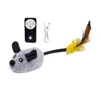 Remote Control Cat Toy - Automatic Moving Mouse, Feline chasesGame, Home Indoor Training | Electric Moving Mouse System, Night Hunting Stimulation, For Pet Exercise Activity Outdoor Backyard