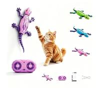 Remote Control Climbing Gecko Toy for Cats, Interactive Electronic Toy, Funny Moving Simulation Design, Stimulates Pet Hunting Instinct, Provides Long-Lasting Entertainment To Reduce Cat Boredom