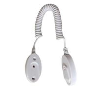 Remote Control Clip - 110cm Anti-Theft Lock, Safe Safe Remotes, Anti-lost Rope with Spring Retractable TV Remote Holder, Hardware Lock Bou Wire