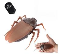 Remote Control Cockroach Artificial & Realistic Light Up RC Cockroach Toy Battery Powered Fake Roaches Multi-Purpose Fake for Prank, Party & More Toy