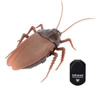 Remote Control Cockroach Artificial & Realistic Light up Rc Cockroach Toy Battery Powered Fake Roaches Multi-purpose Fake Cockroach for Prank, Party & More Fake Cockroach Fake Roach Fake Roaches