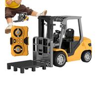 Remote Control Construction Car - Realistic Alloy Truck With Sound, ABS Durable Toy Vehicle, Vibrant Design Pretend Play, Immersive Driving Experience | Kids RC Toy For Preschoolers Students Teens Ind