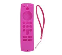 Remote Control Cover for Fire TV Stick, Anti Slip Shockproof Silicone Protective Case with Same Color Lanyard 3rd Gen (Purple Set)