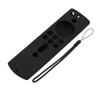 Remote Control Cover for Fire TV Stick, Silicone Shockproof Anti Slip Protective Case with Lanyard for Fire TV Stick 4K 2018 Remote Control (Black)
