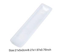 Remote Control Cover Remote Protector Case Silicone Waterproof Protective Cover for TV Air Conditioner 21x5cm Transparenttv control