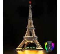 Remote Control Decoration Lighting Set Compatible with Lego 10307 The Eiffel Tower Building Set, Light Kit Compatible with Lego Architecture The Eiffel Tower (Not Model)
