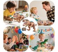 Remote Control Dinosaur | Remote Dinosaur with Light Spray Roar - Electronic Rc Walking Figures Realistic Play for Girl Boys Children Birthday Party Favors Classroom Prizes Stocking Stuffer