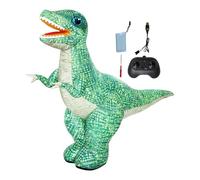 Remote Control Dinosaur Toy - Electric Walking RC Dino with 360° Rotation Action Movement, Forward Backward Driving Function, LED Lights Sound Effects Interactive Jurassic Creature | Kids 6-12 Indoor
