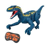 Remote Control Dinosaur Toy for Boys 3+, Rc Jurassic Velociraptor with Electric Skills, Sounds and Lights, Rechargeable Electric Dino Robot Kids Gift