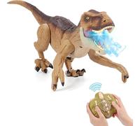 Remote Control Dinosaur Toys Realistic Big T-Rex Gift Ideas for Kids, RC Walking Dino with Roaring, Spray, Light, Touch Sensing