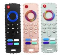 Remote Control Dog Toy 3PCS Silione Puppy Teething Toys Anxiety Relief Dog Chew Interactive Puppy Chew for Teething