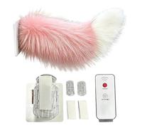 Remote Control Electric Car Tail - 32cm Rechargeable Plush Animal Moving Tail, Car Exterior Decoration, Self Adhesive Tails Cars Accessories, for Auto Trunk Bumper, RV Travel, Cosplay Accessory